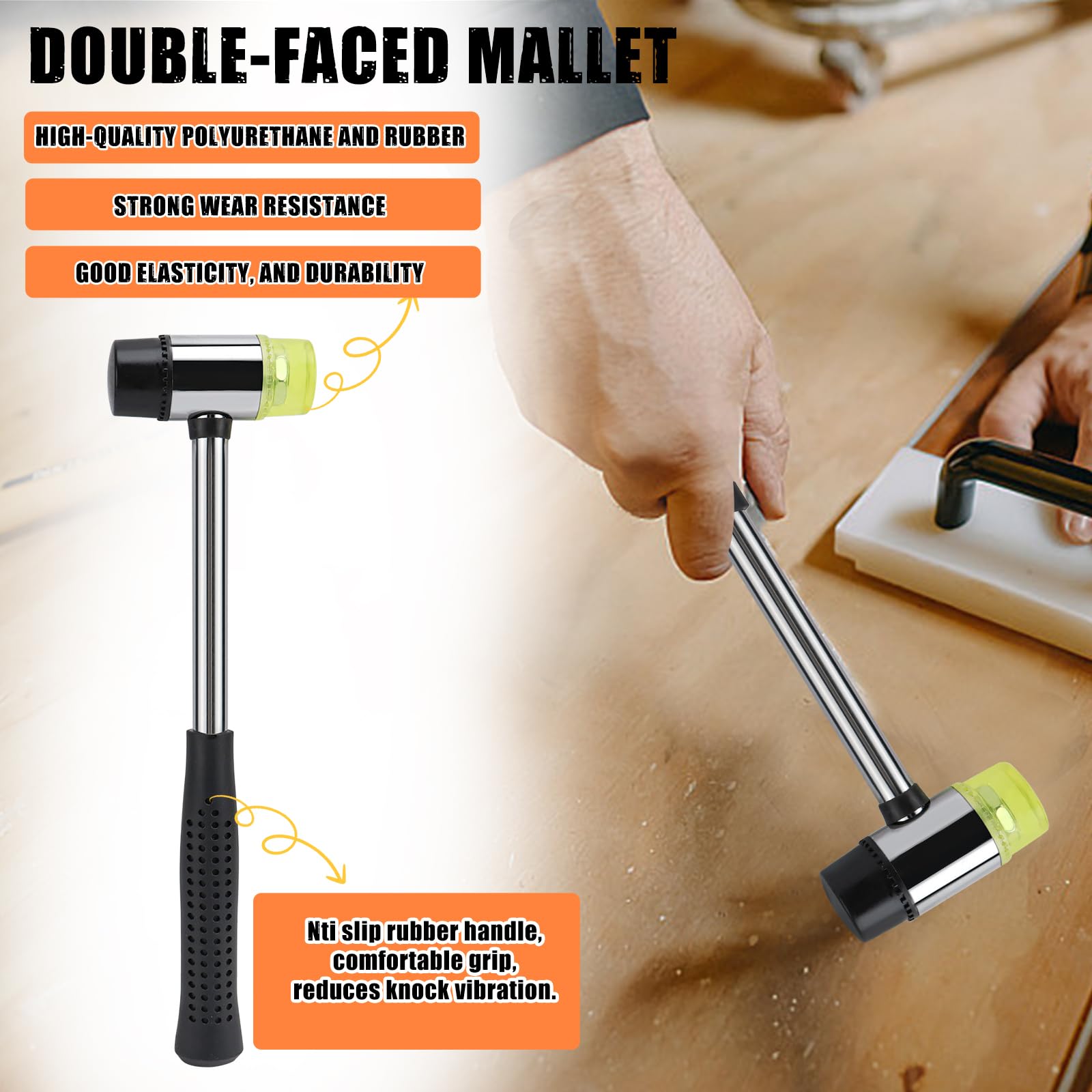 Laminat Verlegeset, Vinyl Verlegeset, 1x Parkett Schlagklotz, 1x Zugeisen Laminat, 24 x Laminat Abstandshalter, 1x Verstärkte Doppel-faced Mallet (laminat verlegeset)