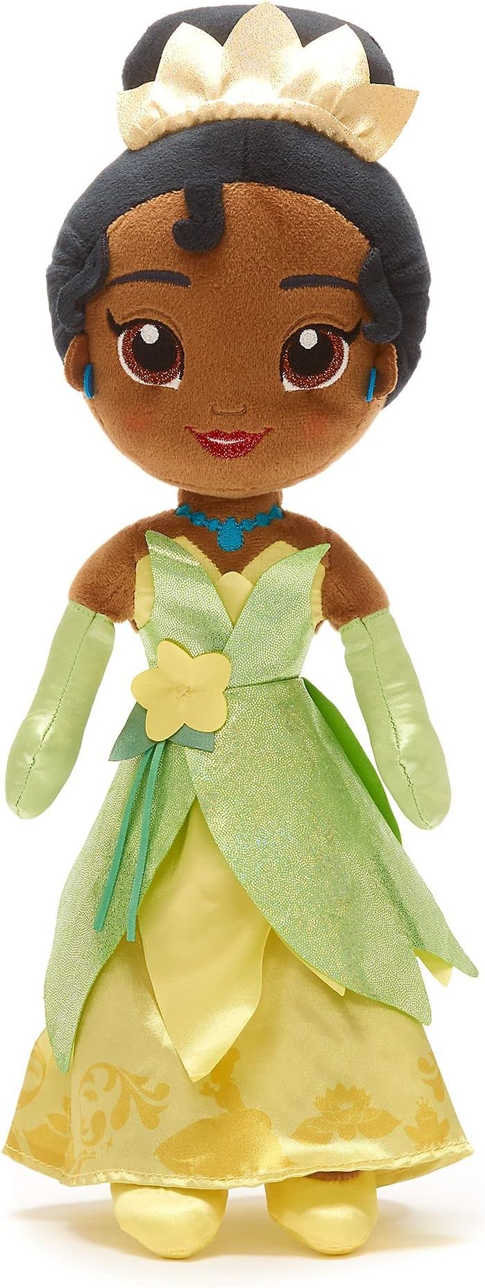 Disney Store Official Tiana Soft Toy Doll for Kids, The Princess and the Frog, 37cm/14”, Plush Cuddly Classic Character in Iconic Dress with Embroidered Details and Soft Feel Finish