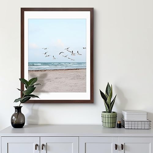 Vista 89 de Frametory, Los marcos de 16 x 20 pulgadas muestran imágenes de 11 x 14 pulgadas con paspartú o fotos de 16 x 20 pulgadas sin paspartú, vidrio Plata