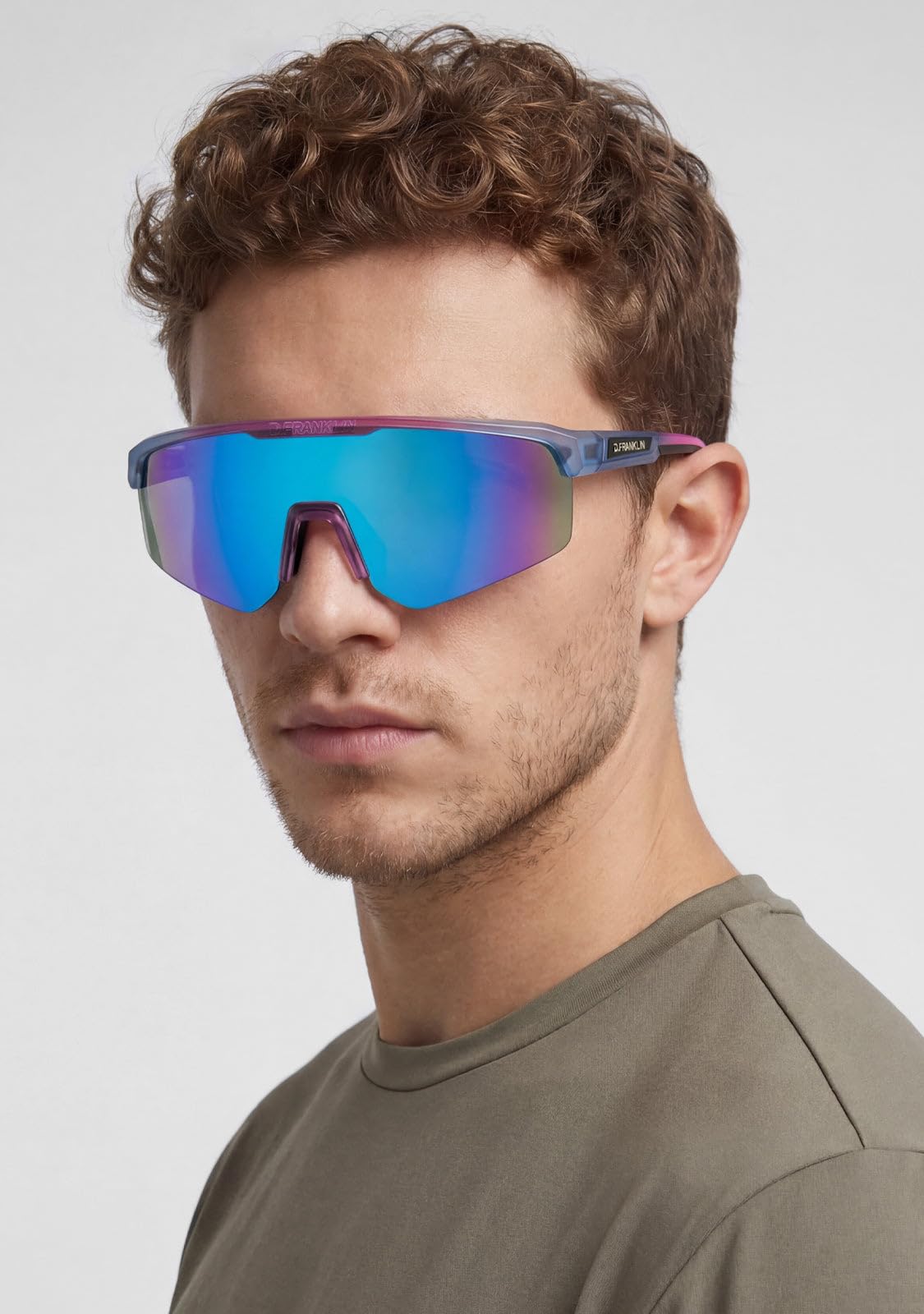D.Franklin Gafas de sol deportivas - Resistentes y Ligeras - Ideal para actividades al aire libre - Modelo hurricane - Rectangular - Para Hombre y Mujer - Sunglasses