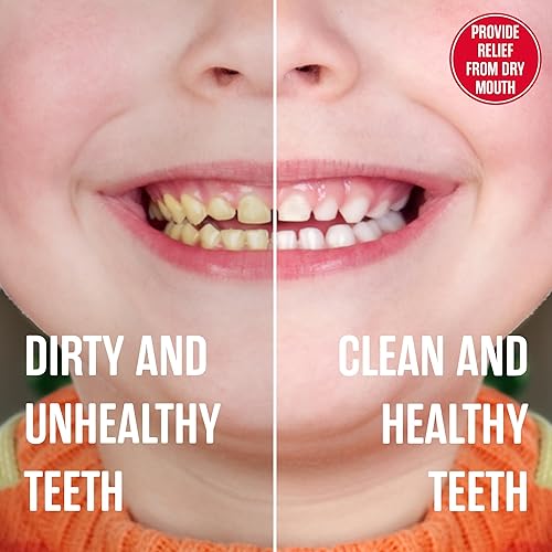 Miniatura 6 de SprinJene Pasta dental natural para niños, pasta de dientes de fresa sin flúor para niños pequeños y niños, fórmula natural suave y segura con