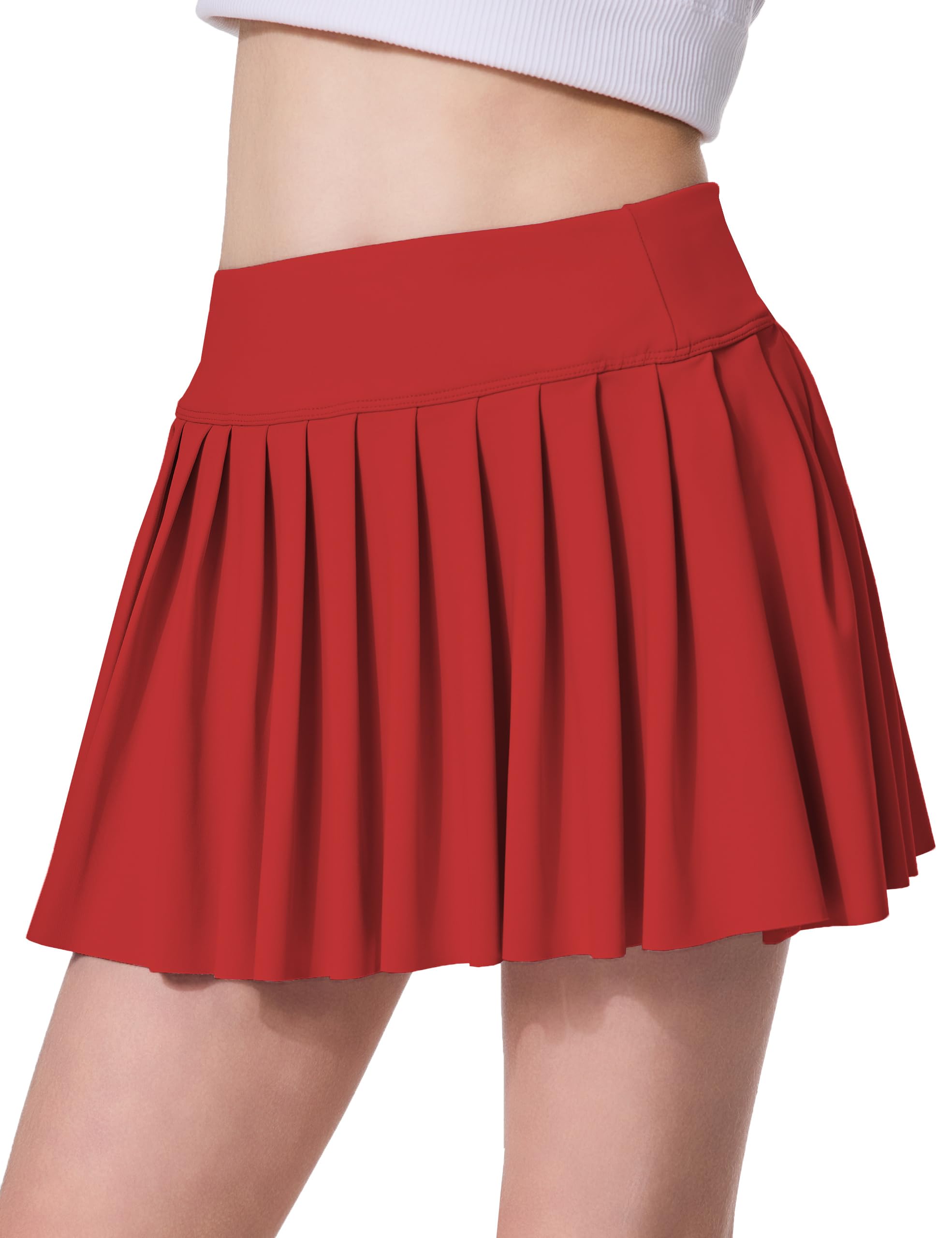 AugIris Girls Pleated Skirt with Shorts Athletic Tennis Skorts School Kids Teen High Waisted Skorts with Pockets
