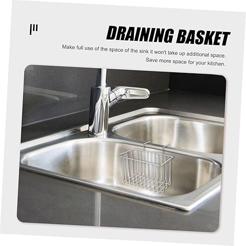 Miniatura 5 de Cesta de drenaje para fregadero de cocina, soporte de esponja multifuncional para fregadero