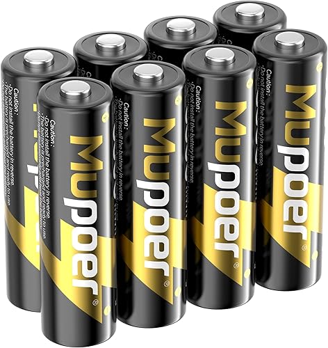 Paquete de 8 baterías AA recargables, baterías de litio AA 1.5 V 3600 mWh, baterías recargables dobles A, batería AA de iones de litio para Blink