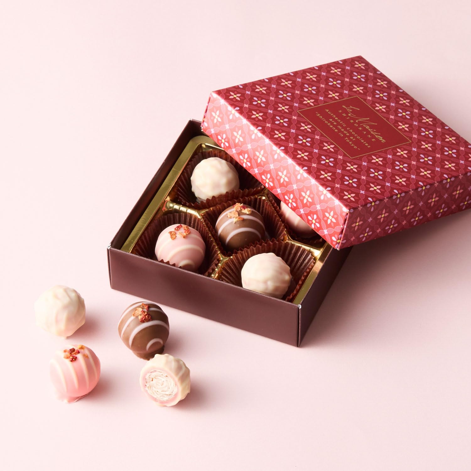 Amazon | 【ラ・メゾン白金】 あまおう苺トリュフ 5個入 チョコレート