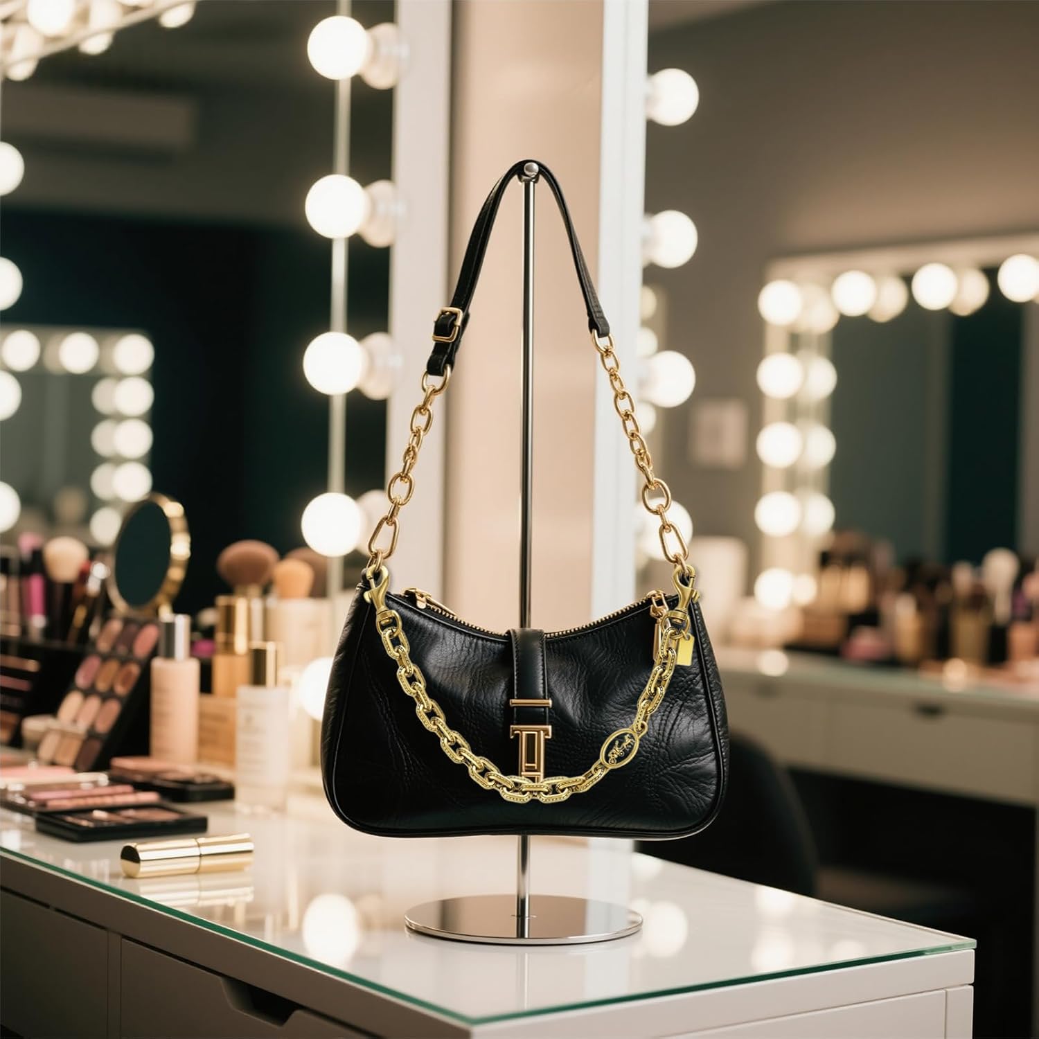 Gold Bag Charms Purse Charm Extender Chain - Gold Vintage Bag Accessories - Cute Handle Replacement Charms Accessories - Handbags Tote Bags Accessories Gifts for Women - Image 8