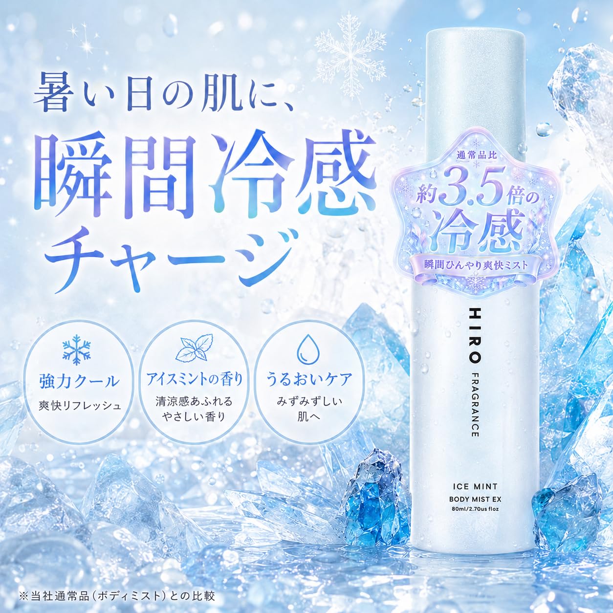 アイスミント ボディミスト エクストラクール 80mL 通常品比 約3.5倍の冷…