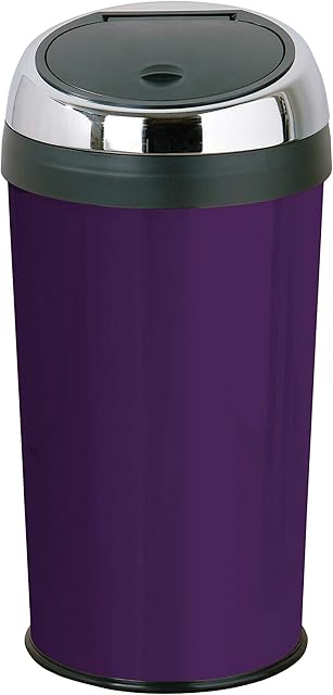 Premier Housewares Push Top Bin, 30 L - Purple