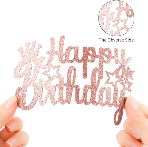 Miniatura 3 de Decoración de pastel con purpurina verde, 1 unidad, decoración de cumpleaños para niños, adultos, mujeres y hombres