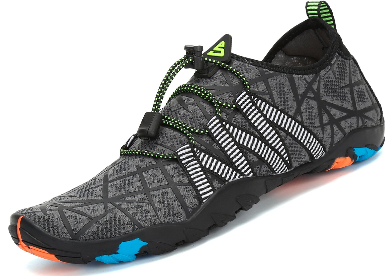 SAGUARO Escarpines unisex, transpirables, ligeros, antideslizantes, para hombre y mujer, color Gris, talla 45 EU