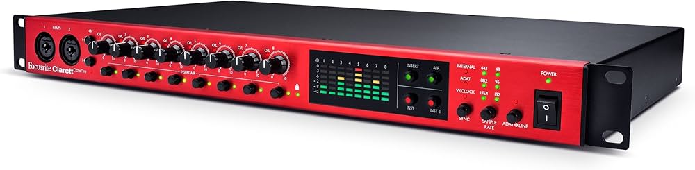 DTM・DAW Focusrite / clarett+ octopre Focusrite Clarett+ OctoPre 8 Channel Microphone Preamp And AD/DA