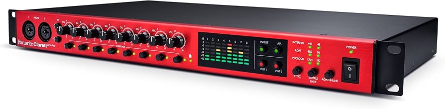 DTM・DAW Focusrite / clarett+ octopre Amazon.com: Focusrite Clarett OctoPre Professional Quality 8-in/8