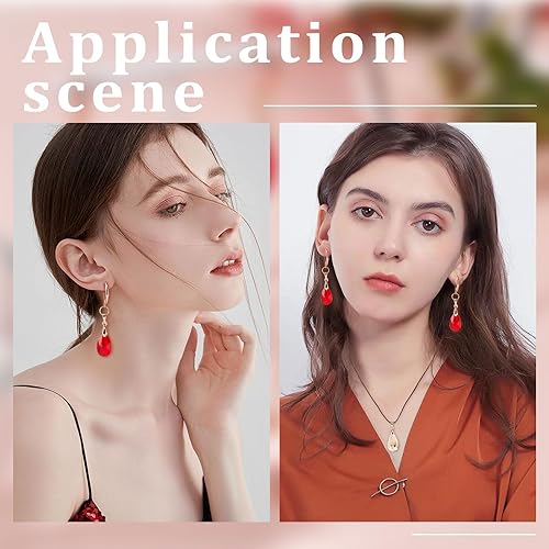 Miniatura 5 de Beebeecraft 1 caja, 50 unidades, cierre de fianza, chapado en oro rosa, cierre de broche, cierre colgante con agujero para fabricación de joyas,