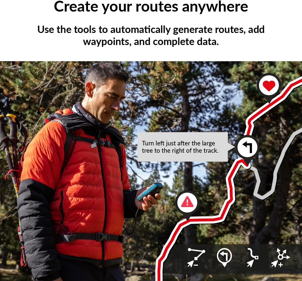 TwoNav Cross Plus (32 GB) + Maps Included, GPS Bike Computer with 3.2-inch Screen for MTB, Cycling, Trekking or Hiking