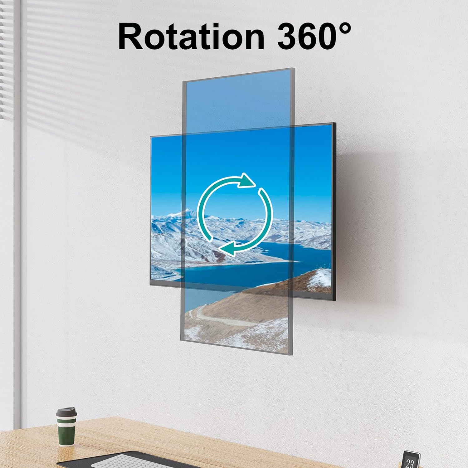 MOUNT PRO Monitor Wall Mount for Max 35 inch/26.4lbs Flat Curved Screens, Premium Heavy Duty Single Monitor Arm, Full Motion Ultrawide Wall Mount with VESA Extension Kit, VESA Mount 200x200mm