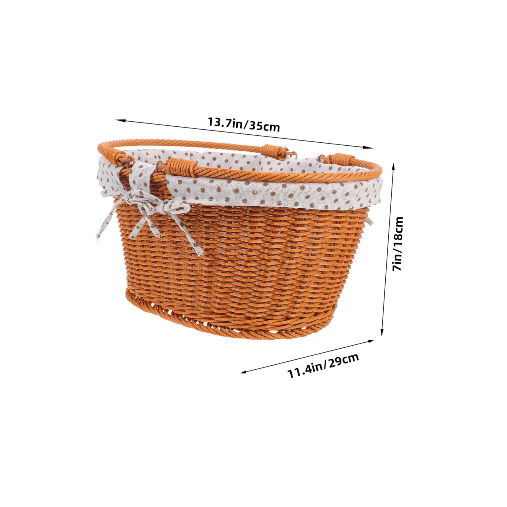 Sosoport Cestino Picnic Rattan Imitazione per Frutta e Alimenti Contenitore Multiuso da Esterno per Feste e Picnic Famiglia
