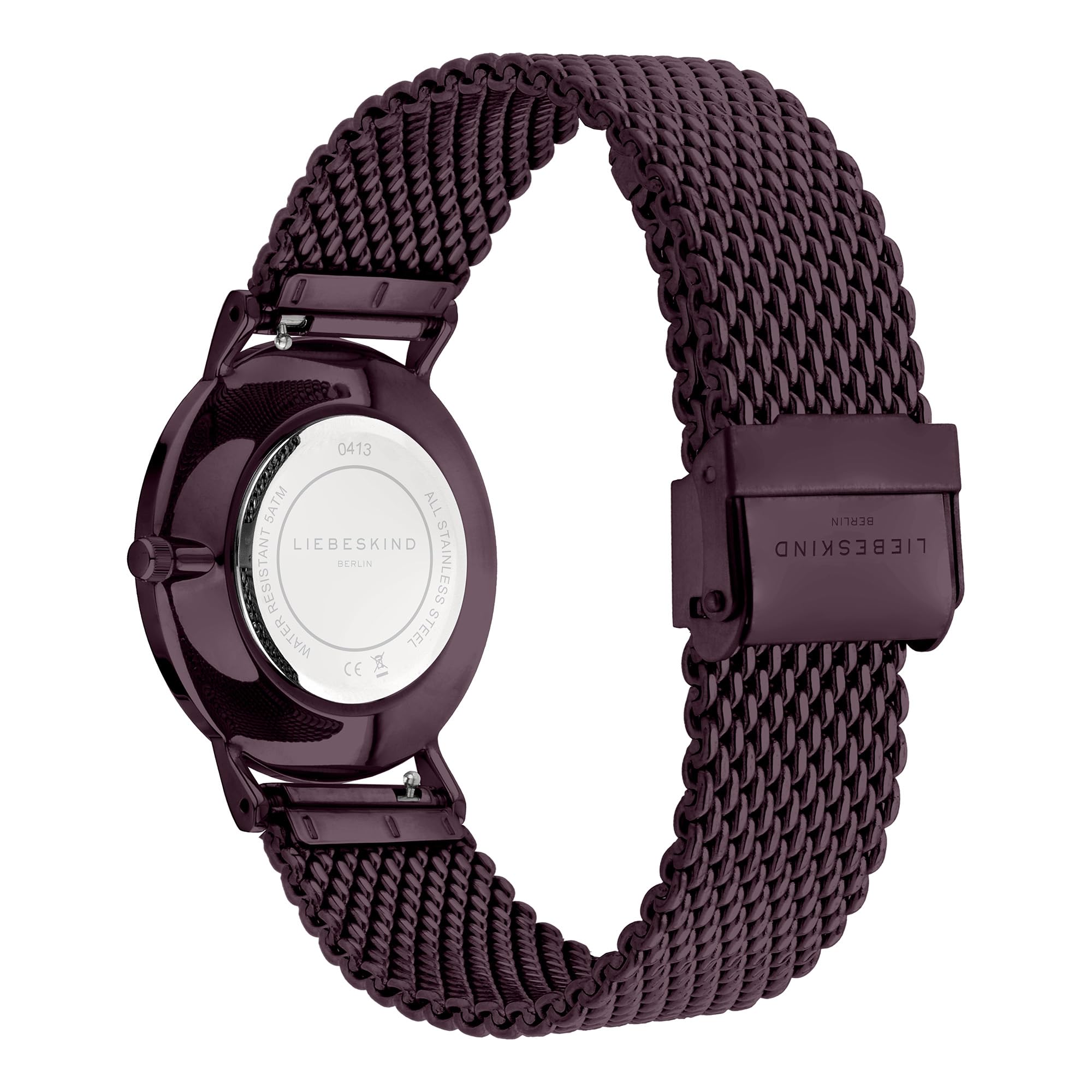 LIEBESKIND Berlin Damen Armbanduhr - 30 mm Quarzuhr mit rundem Gehäuse - Edelstahl-Mesharmband - 5 ATM Wasserdicht - Zeitlos & filigran