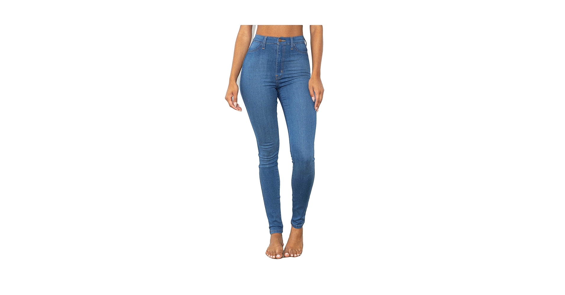 Vibrant Women's Denim Skinny Jeans – Super Stretch High Waisted