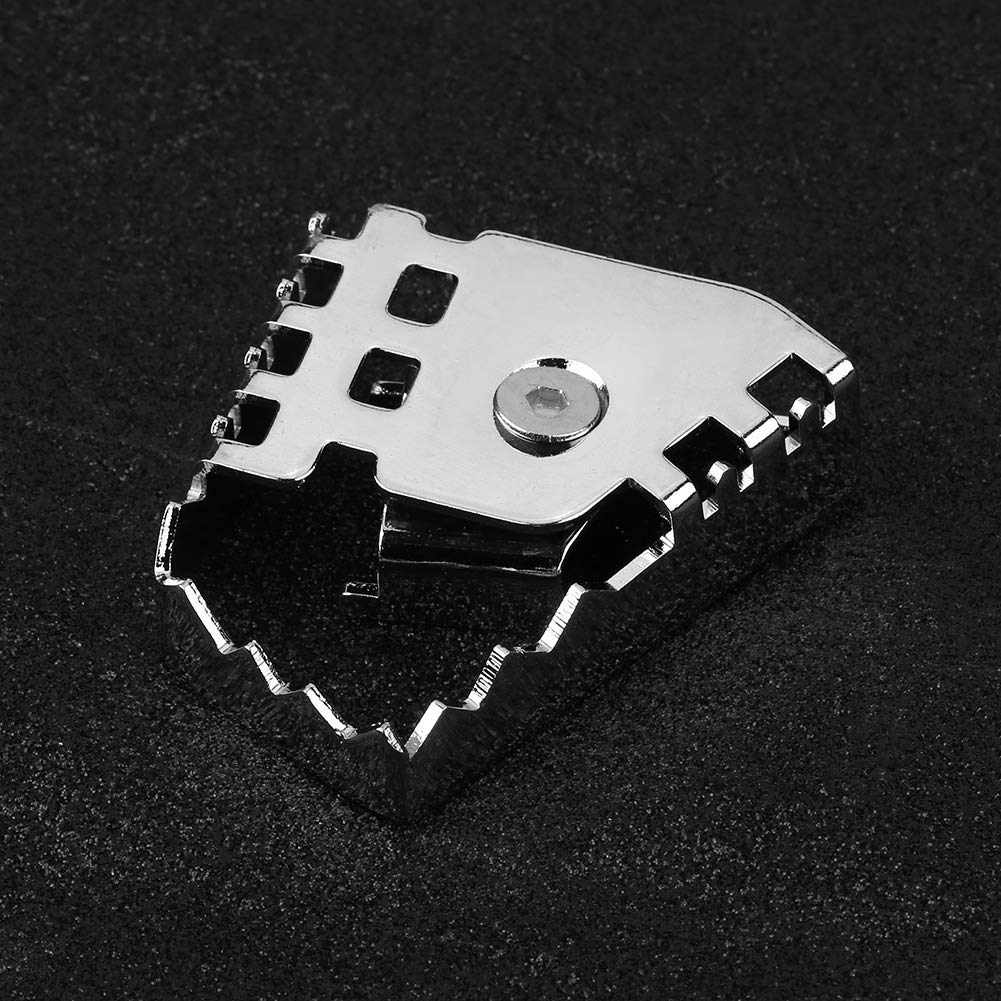 Extensión de ampliación del pedal de freno, extensión de la almohadilla de extensión del pedal de la palanca del freno trasero de la motocicleta para F800GS F700GS(Enchapado)