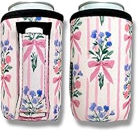 Vista 4 de Lit Handlers Mango de lata de soda, fundas enfriadoras de latas de 12 onzas, material de neopreno para cerveza, refrescos y otras bebidas, soporte