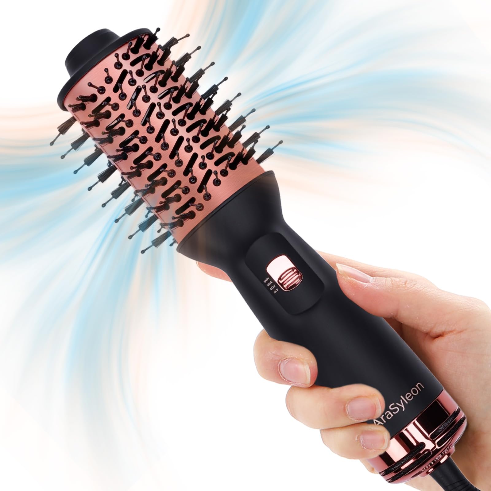 Small One-Step Hair Dryer Brush Ionic Blow Dryer Remove Frizz and Add Shine