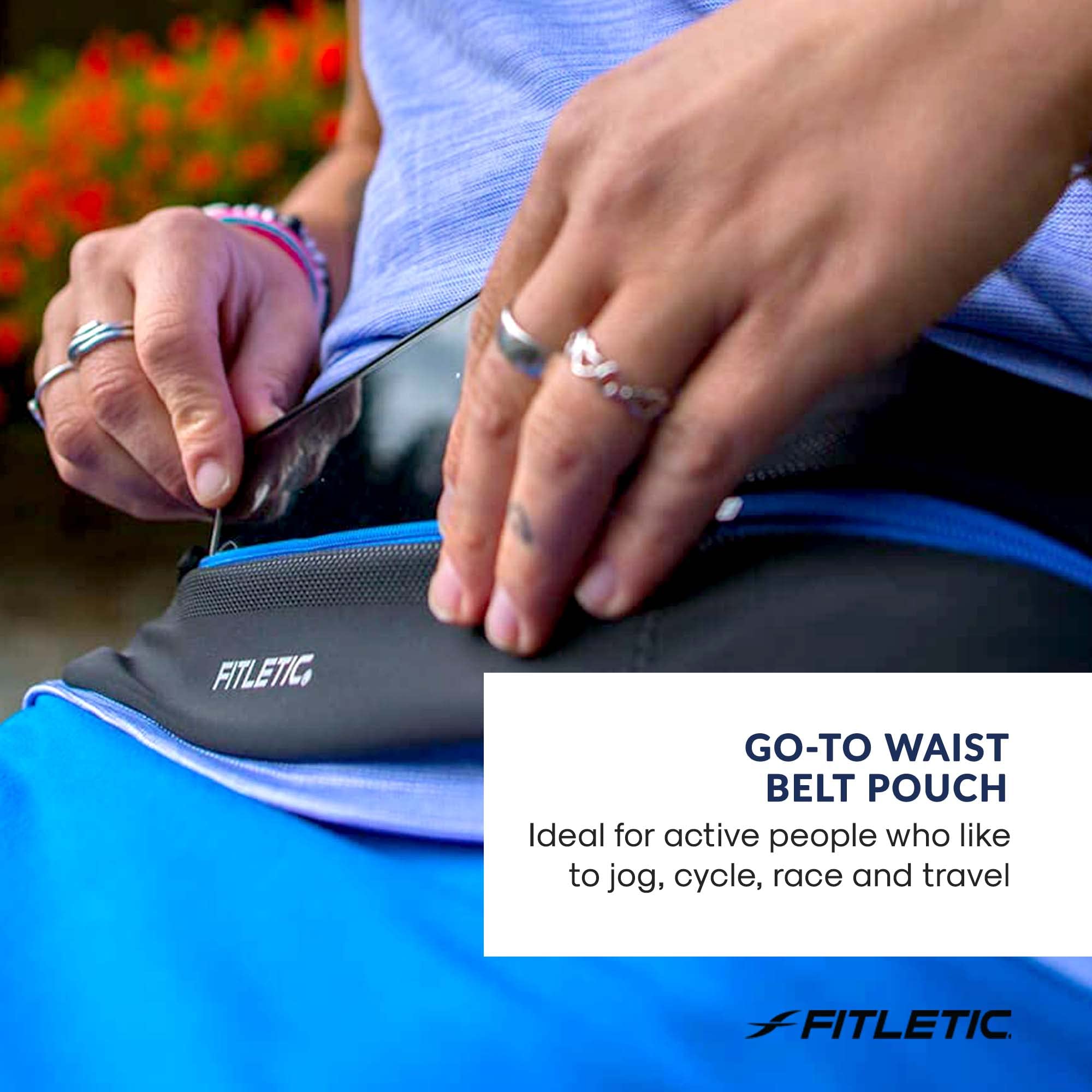 Fitletic Bolt, Cinturón para Correr Unisex Adulto, 43,18 cm