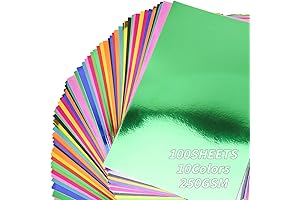 Premium Metallic Foil Paper: 100 Sheets of Shimmering Elegance