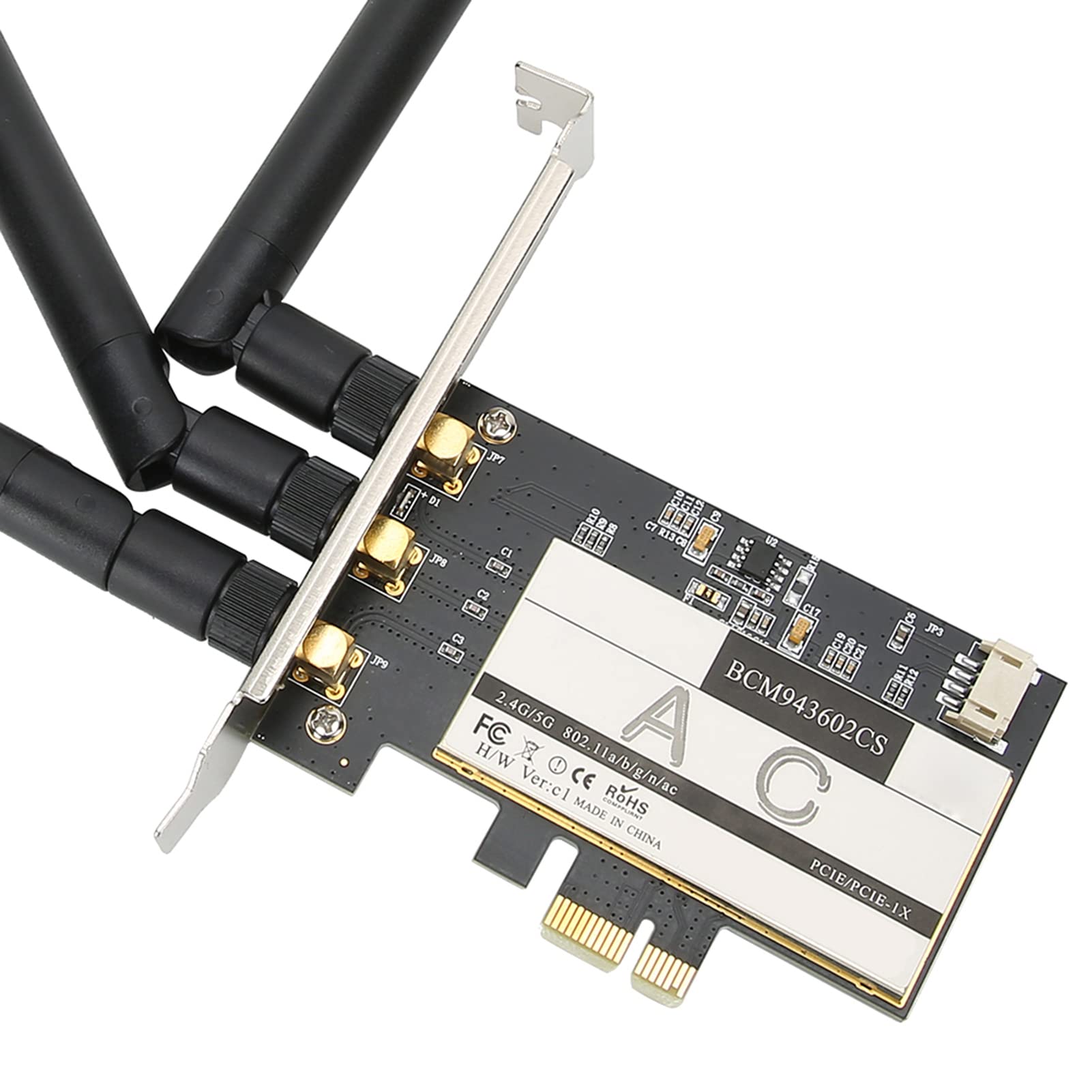 Yosoo Health Gear Scheda Wireless 802.11ac, BCM943602CS per Desktop PCIe