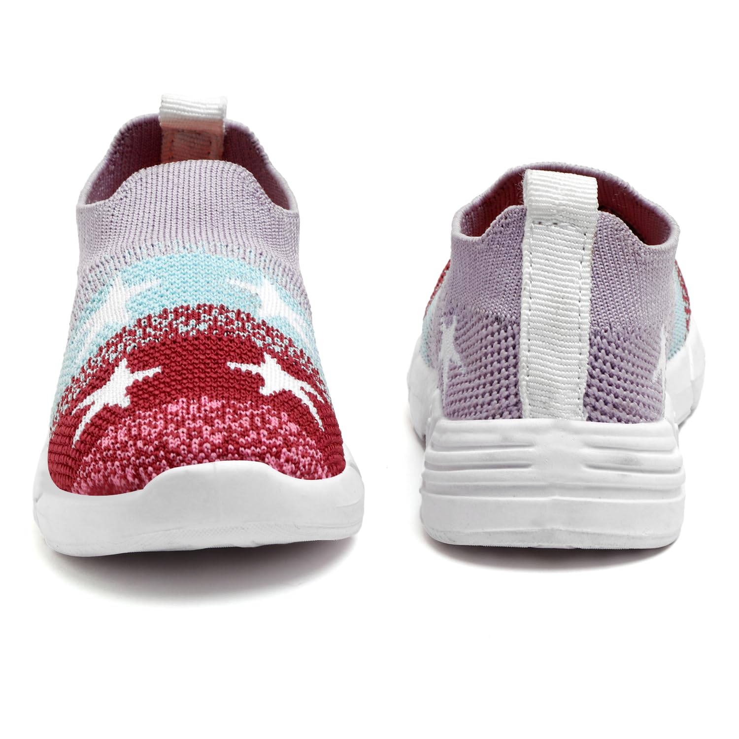 TOMSY CHOICE Onion PVC Sole Knitted Upper Shoes for Boys and Girls Size - 9C, Onion