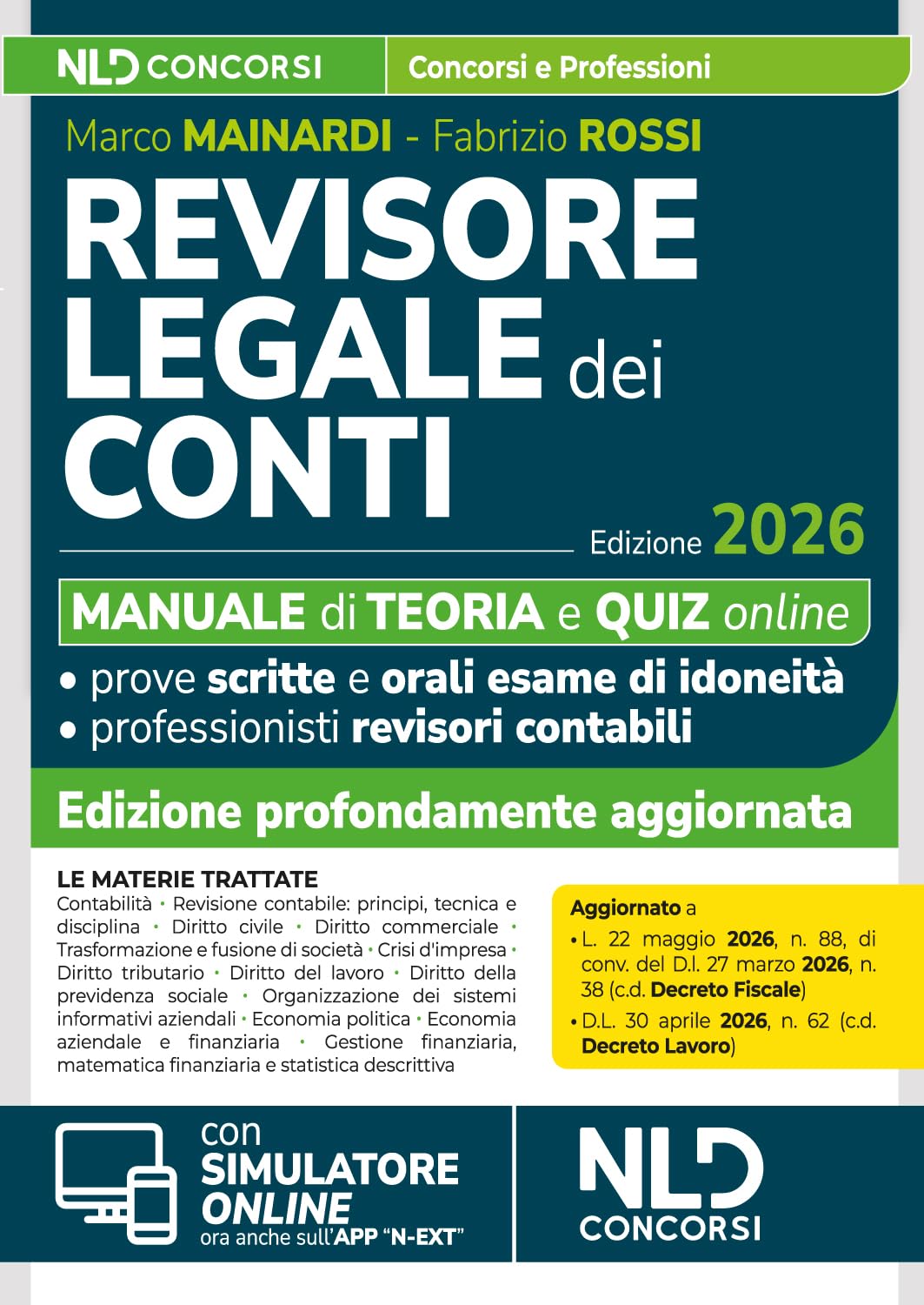 Revisore legale dei Conti. Manuale con teoria e quiz 2026 per l'esame di abilitazione. Con espansione online