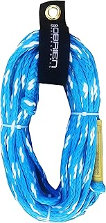 O'Brien Tube Rope 2-Person, 4-Person, & 6-Person Tow Ropes – Heavy-Duty, 60ft Tangle-Free Design with High Tensile Strength for Boating & Water Sports