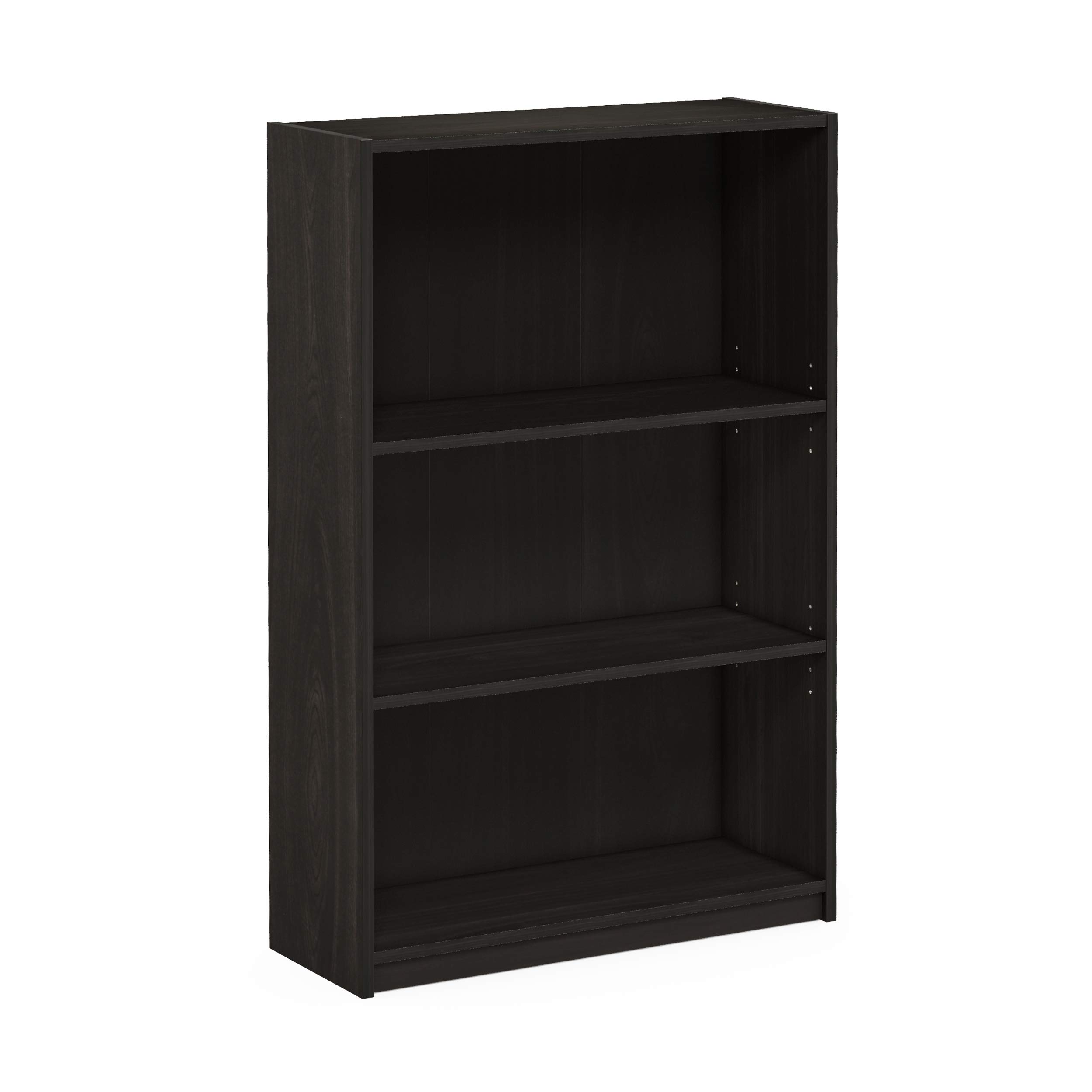 Furinno JAYA Simple Home 3-Tier Adjustable Shelf Bookcase, Espresso