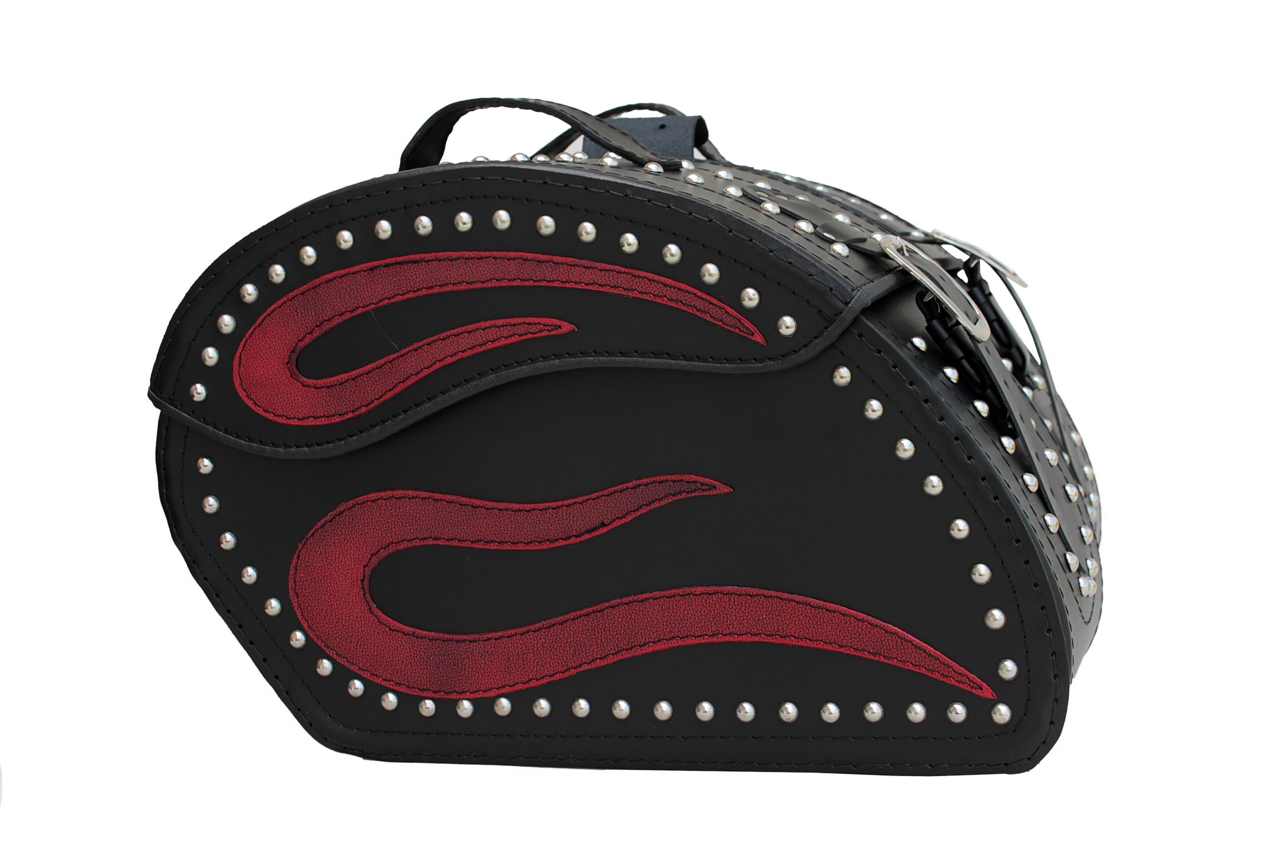 sako - S152B RED - torba podsiodłowa motocyklowa - torba motocyklowa - akcesoria motocyklowe - torba na siodełko motocyklowe - chopper - zestaw na lewą i prawą stronę