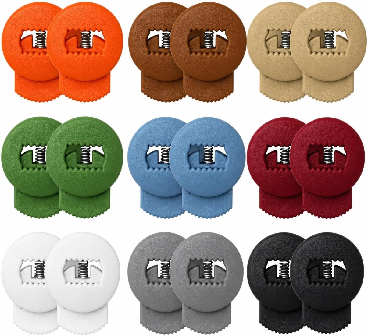 Glove Locks, 8-Pack Baseball/Softball Glove Lace Locks – Vibrant Colors, No Retie Knots, Spring-Lock Tech, Durable Design.