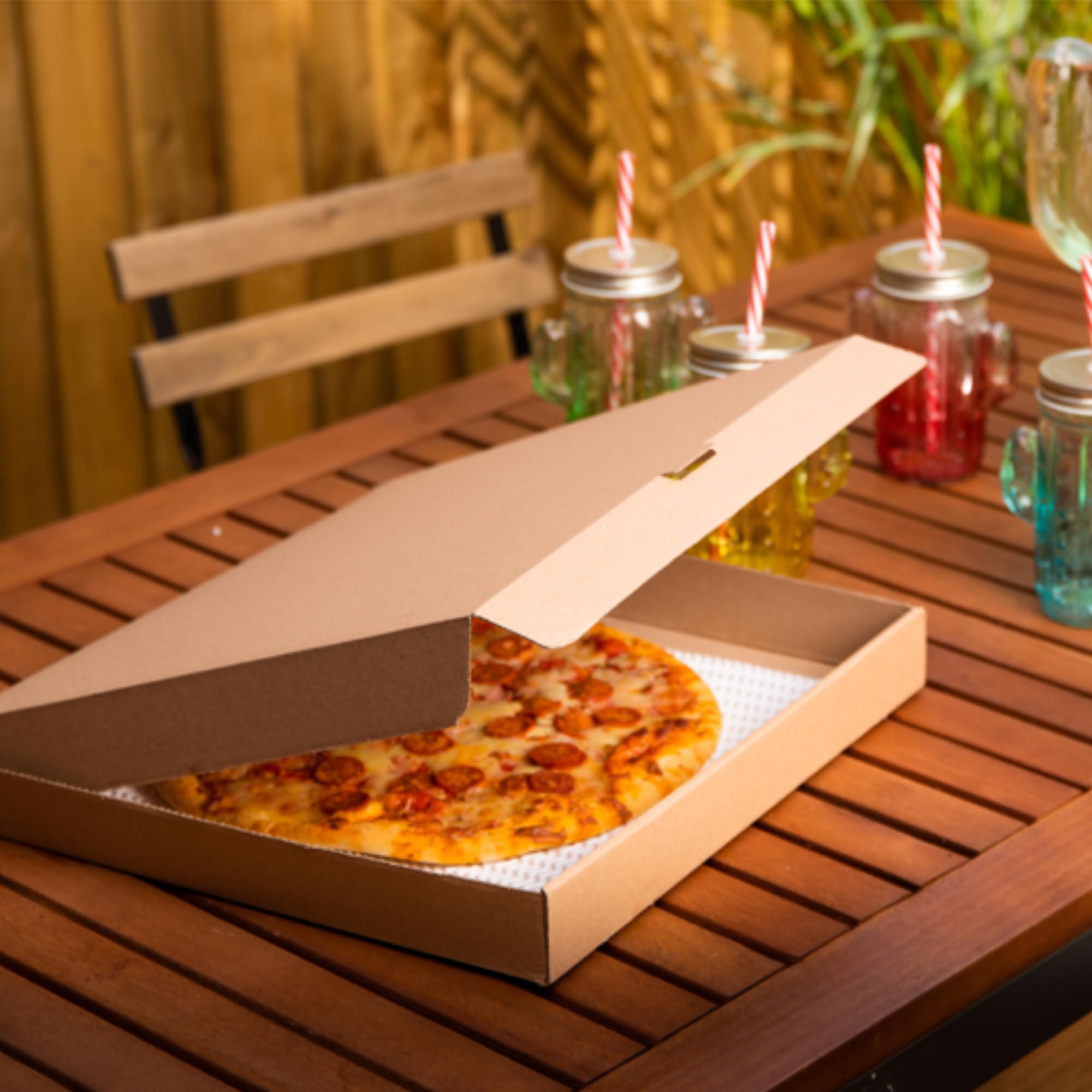BioPak Inserti per scatola pizza bianca 300mm - cassa di 500