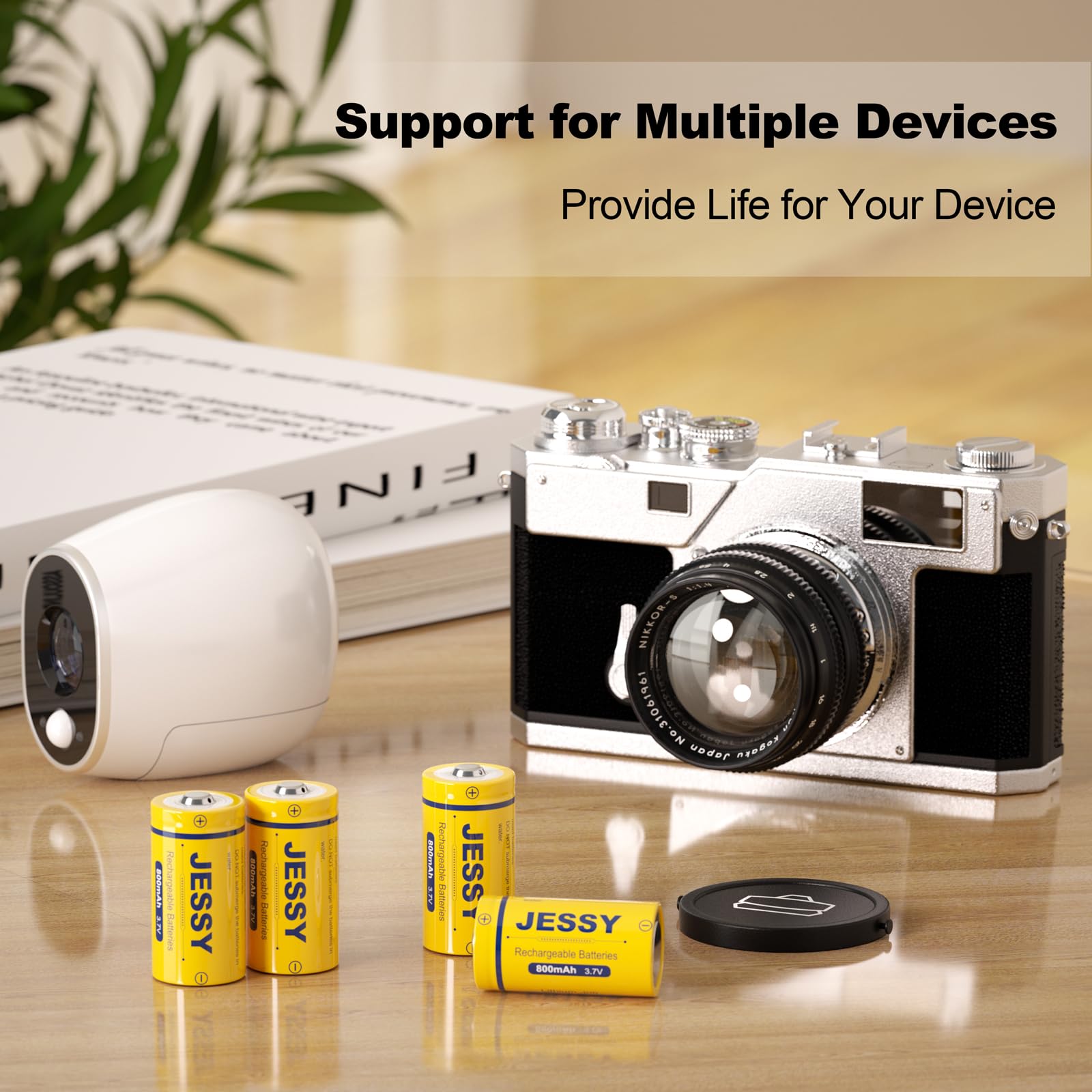 8 Batterie Ricaricabili Per Arlo – CR123A 3,7V, Compatibili Con Telecamere VMC3030, VMC3200 E Modelli Simili