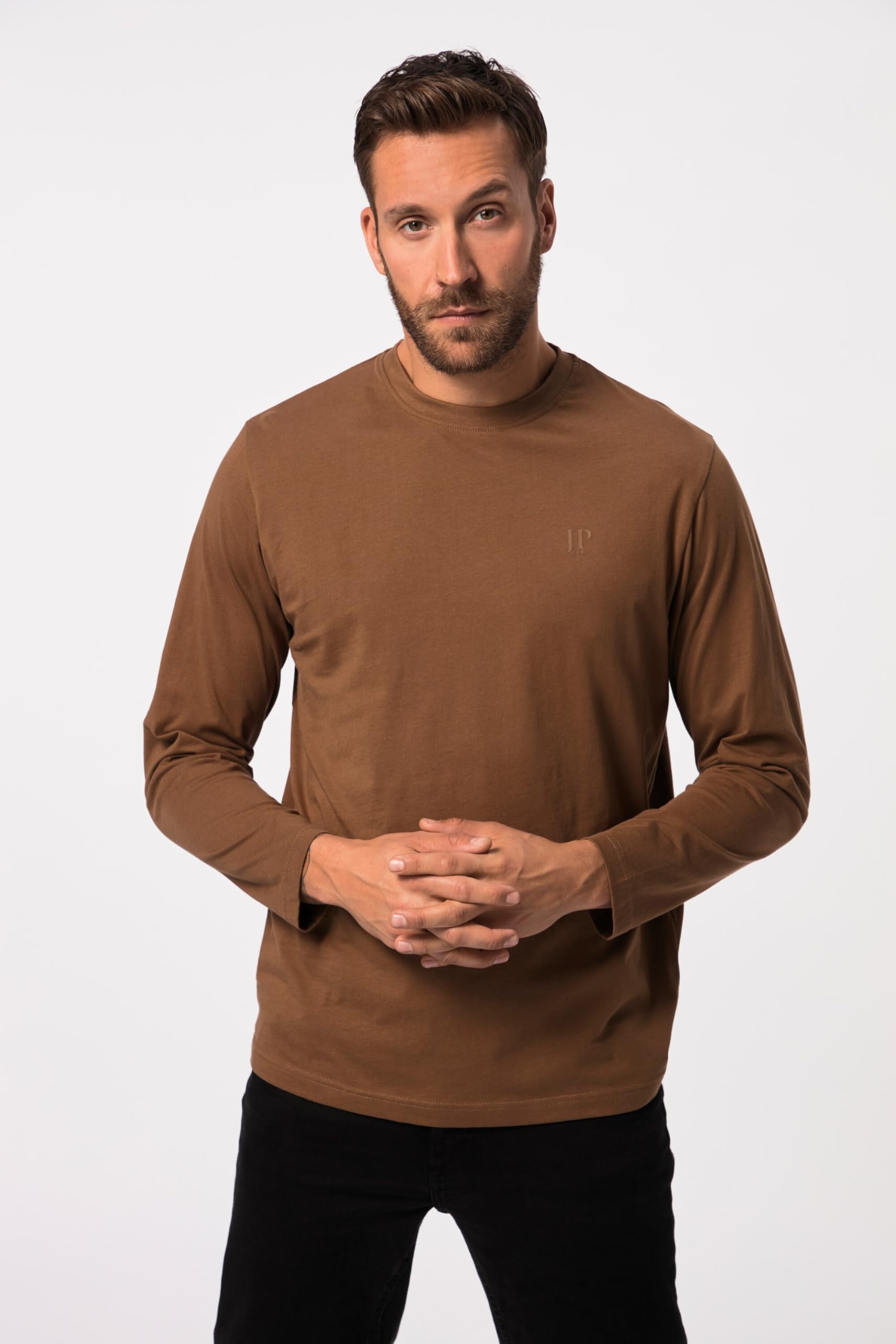 JP 1880 Hommes Grandes Tailles L-8XL T-Shirt à Manches Longues, Collection Basic, Label Oeko-TEX 702559