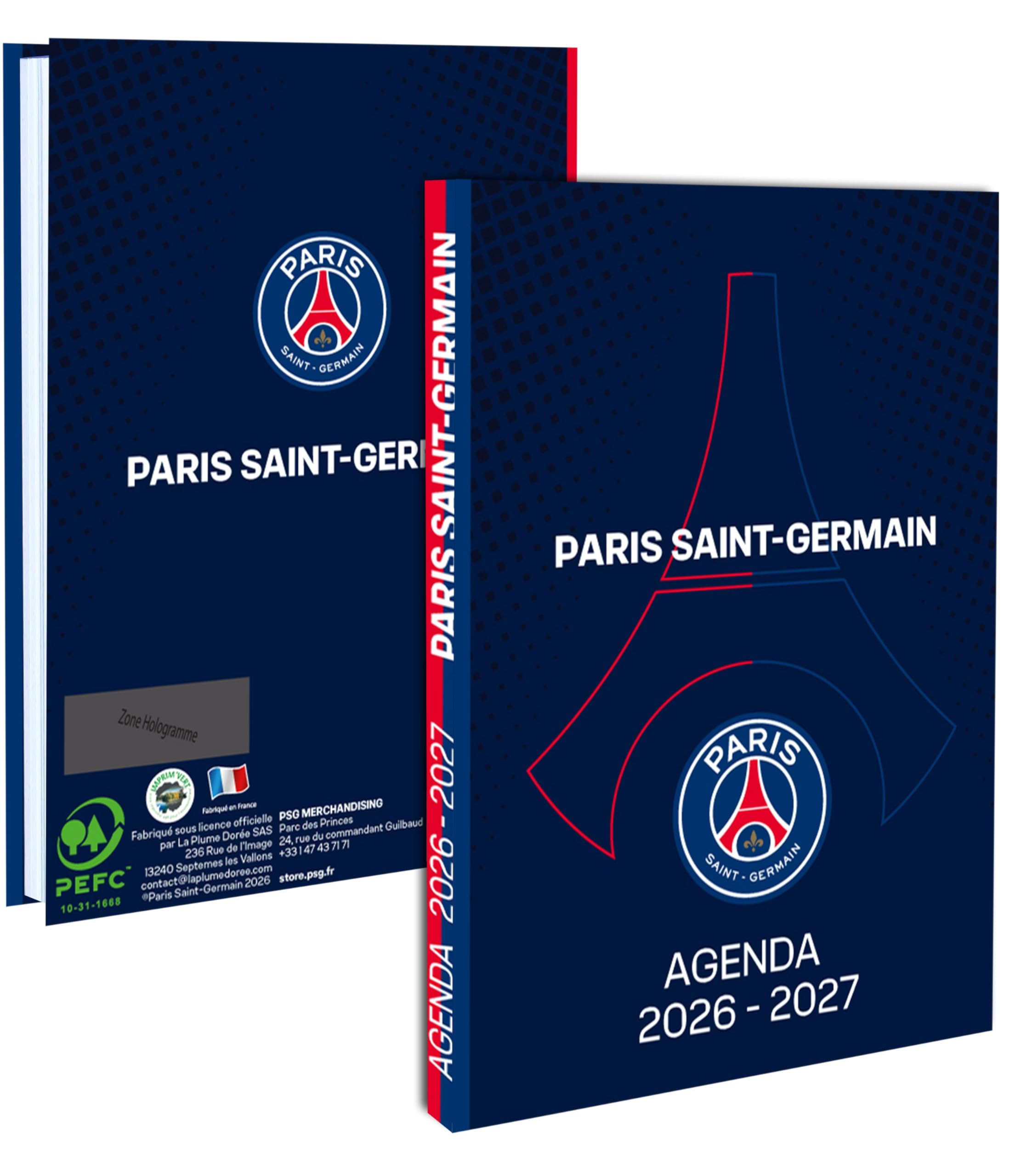 PSG Agenda Scolaire 2026 2027 - Collection Officielle Paris Saint Germain
