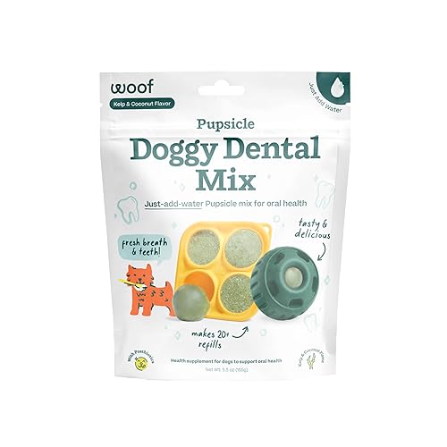 Woof Doggy Dental Pupsicle Mix - Dog Teeth Cleaning Powder