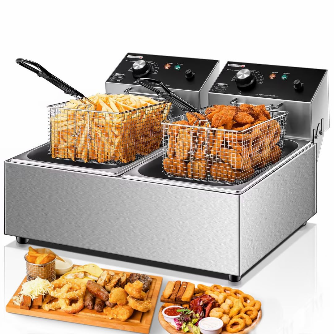 ディープフライヤー Amazon.com: 20.7Qt Deep Fryer, 3400W Electric Countertop