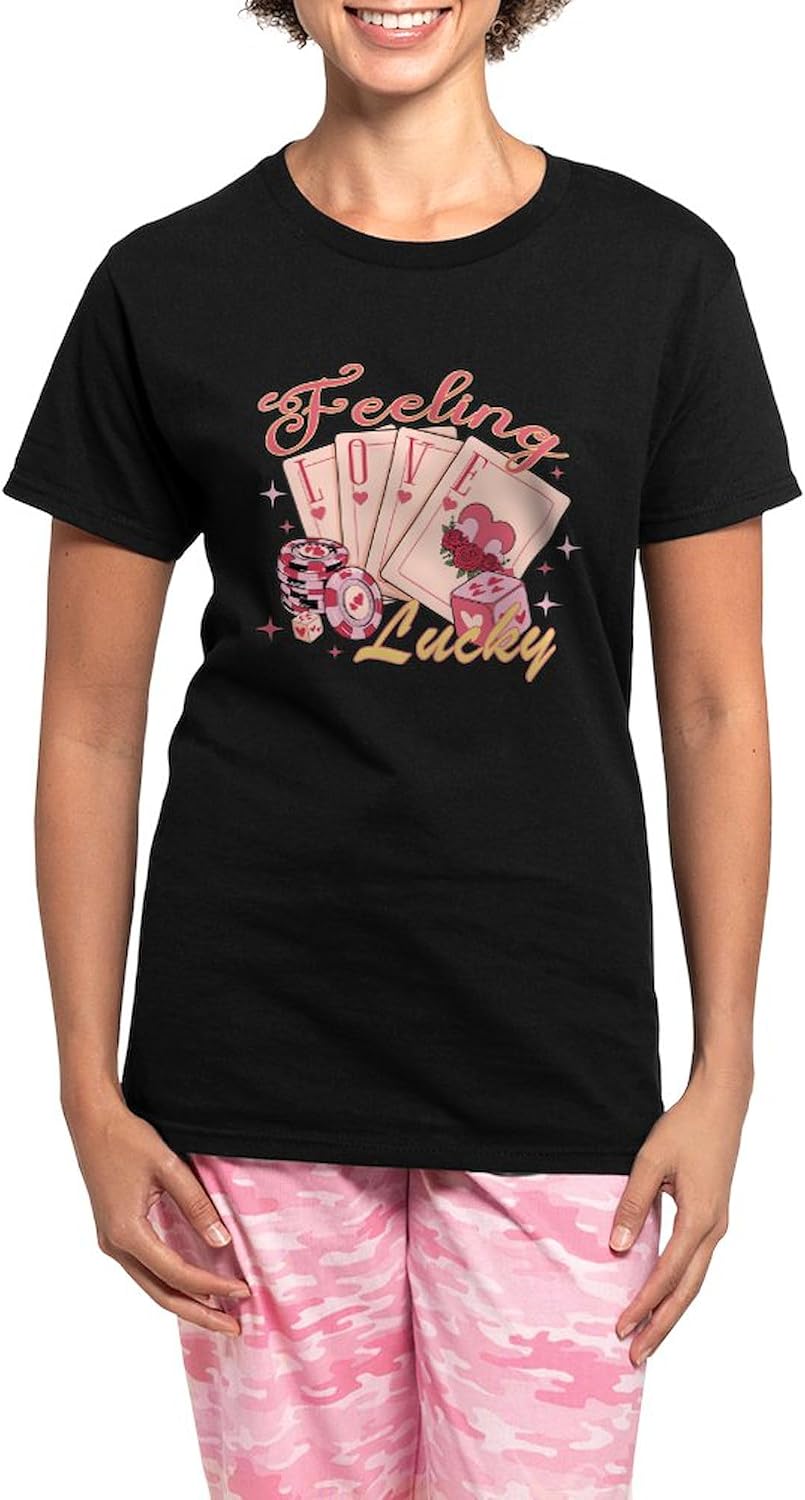 CafePress Feeling Love Lucky Pajamas Womens Novelty PJ Sleepwear