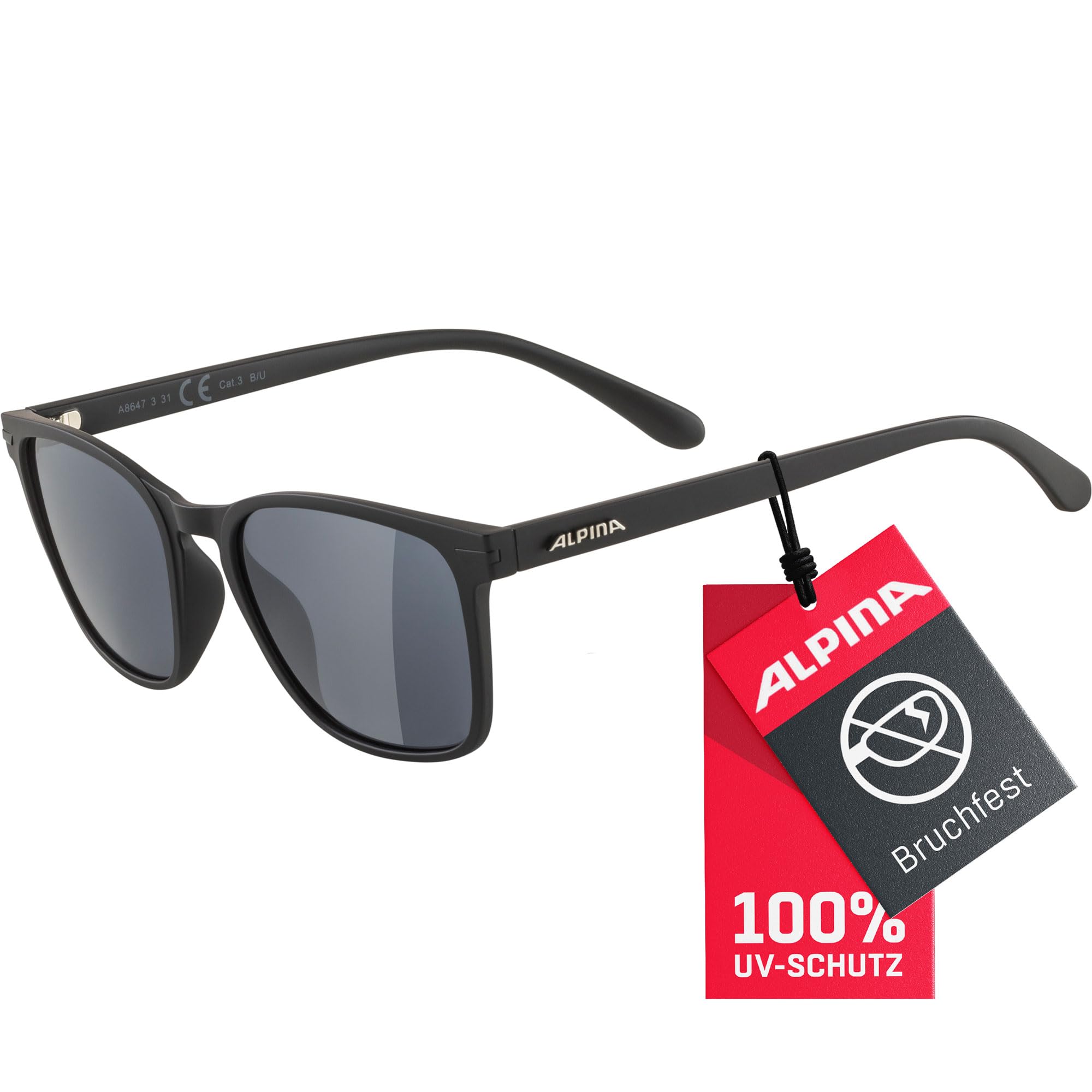 ALPINA YEFE - Verspiegelte und Bruchsichere Sonnenbrille Mit 100% UV-Schutz Für Erwachsene
