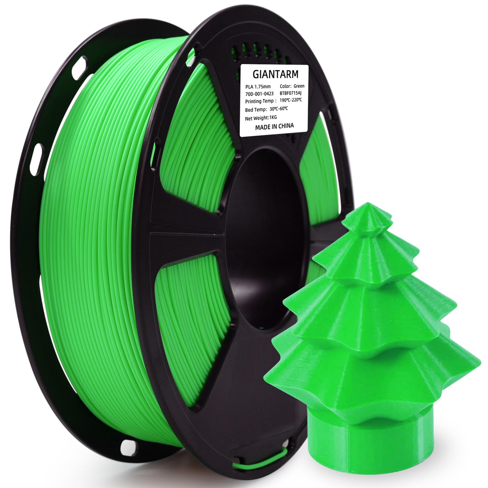 GIANTARM-GEEETECH 3D Printer Supplies Filament RepRap PLA 1kg/roll Green