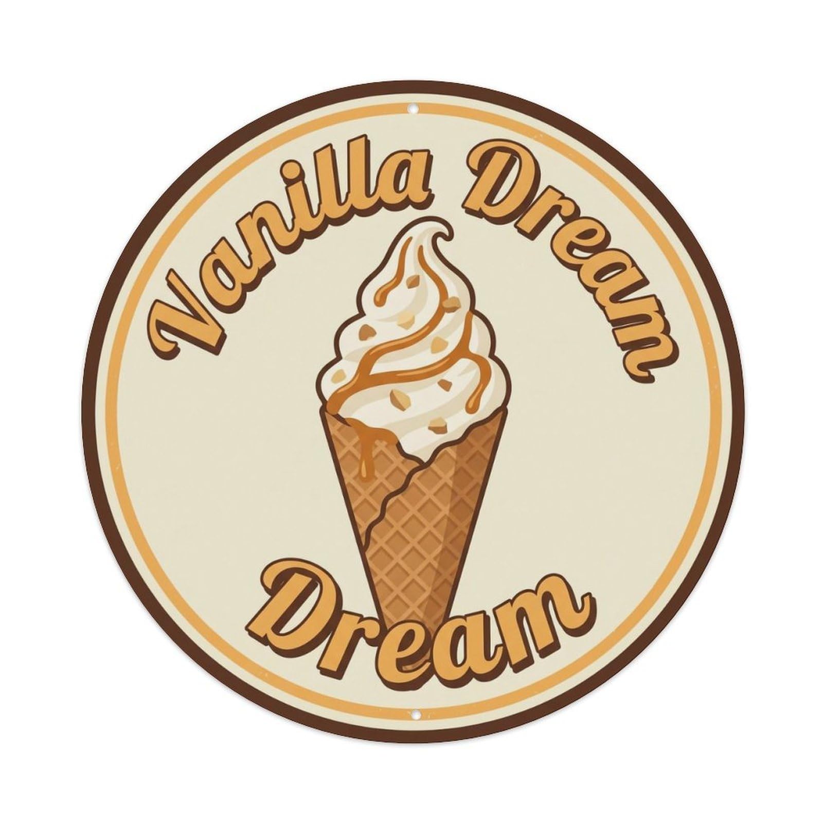 Vanilla Dream Kitchen Wall Metal Tin Sign