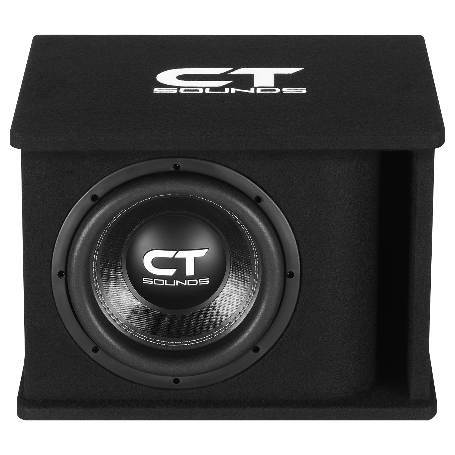 CT Sounds Single 10” 1300W Loaded Tropo Series Ported Car Subwoofer Box - TROPO-1X10D2