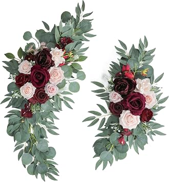 ponatia Artificial Wedding Arch Flowers Set of 2