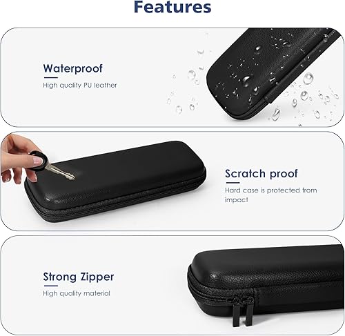 Miniatura 5 de DTTO Funda protectora rígida de piel sintética para accesorios de iPad Pencil Pro, Apple Pencil (12 generación), lápiz Apple Pencil (USB-C), color