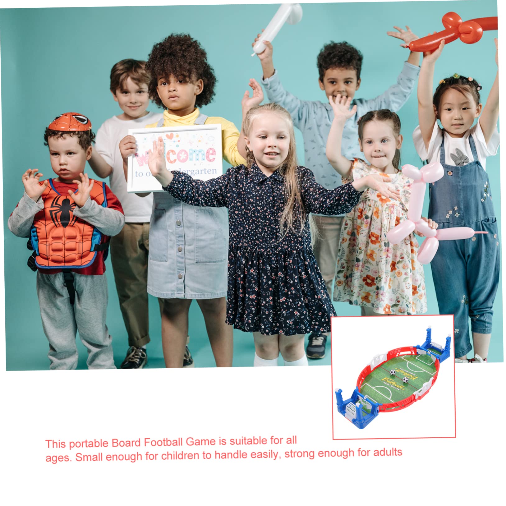 NAMOARLY Tabletop Football and Girls Interactive Soccer Game Foosball Tables Toy