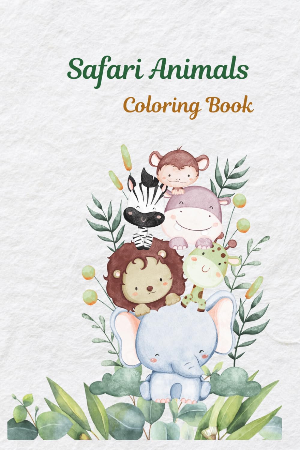 Safari Animals Coloring book For Kids