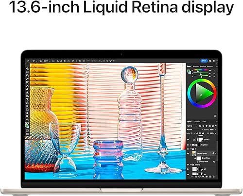 Miniatura 95 de Apple Laptop MacBook Air 2022 con chip M2, 13.6 pulgadas, 8 GB de RAM, 512 GB de almacenamiento SSD, medianoche (renovado)